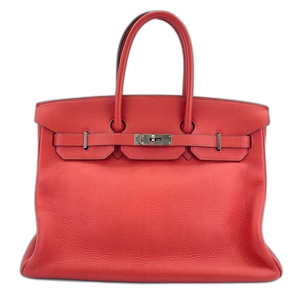 HERMES Birkin 35 Handbag Red